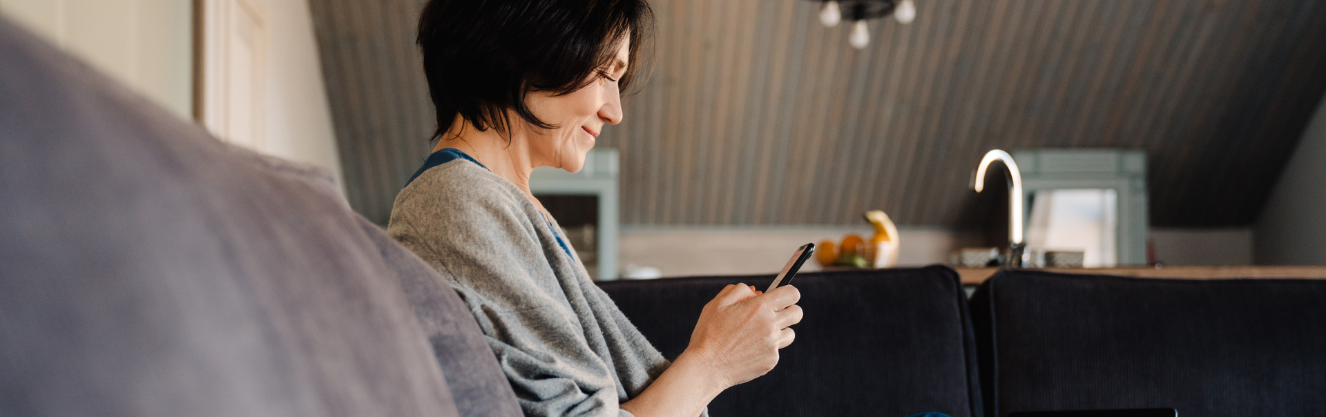 A customer is making a payment in a café IFB